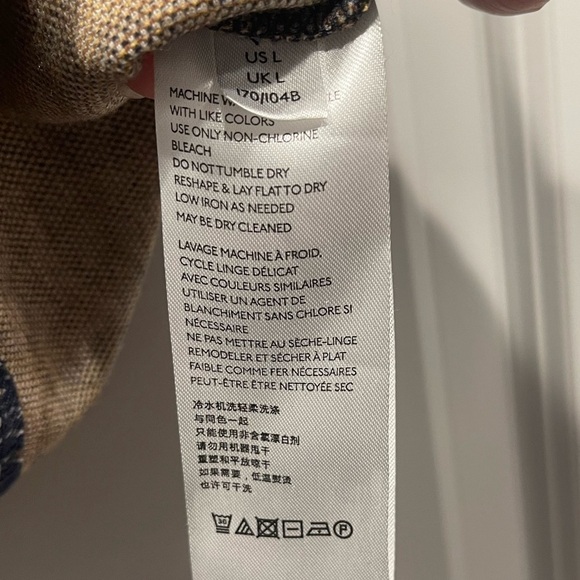 Anthro Navy Jaime Zebra Print Peplum Top - Picture 7 of 9